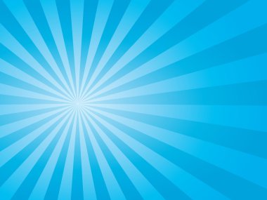 Sunburst arka plan mavi