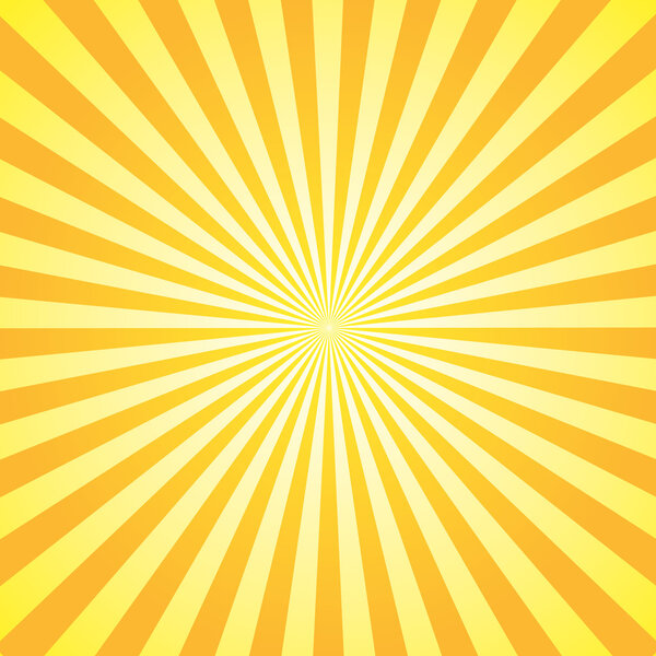 Sunburst background yellow and orange