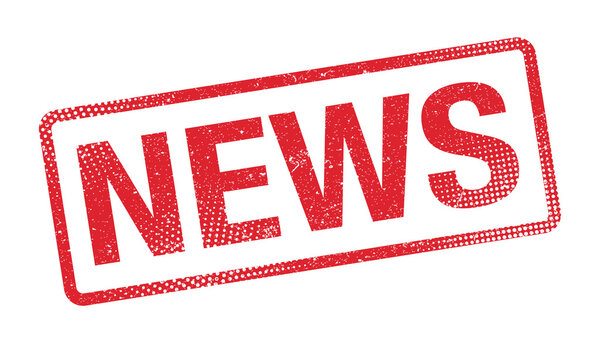 grunge rubber ink stamp news