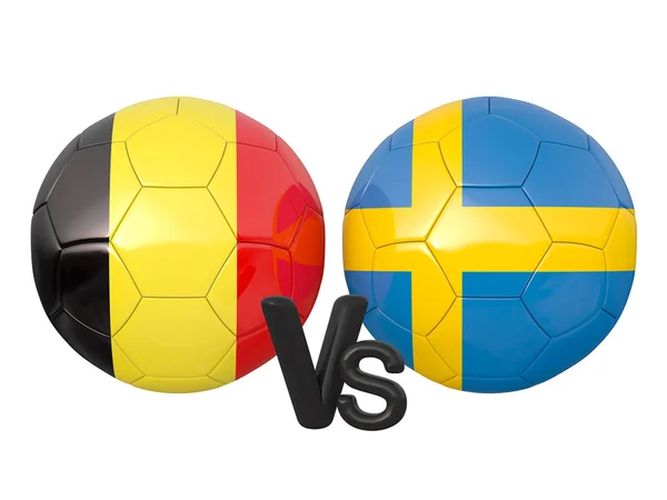 Match de football Belgique / Suède — Photo