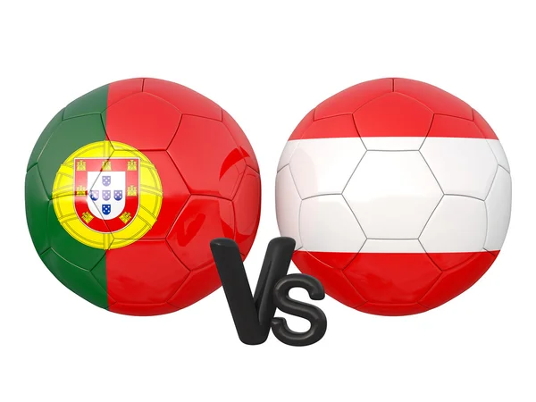 Portugal / Autriche match de football — Photo