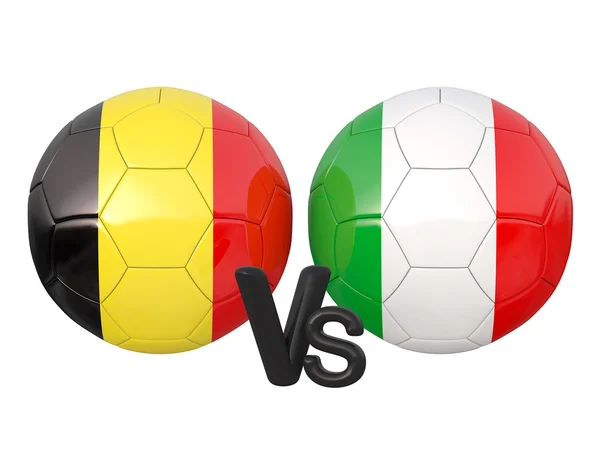 Match de football Belgique / Italie — Photo