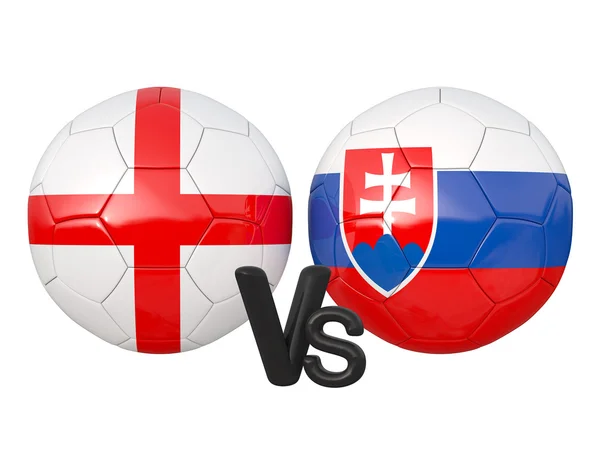 Juego de fútbol Inglaterra / Eslovaquia —  Fotos de Stock