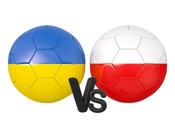 Ucrania / Polonia juego de fútbol —  Fotos de Stock