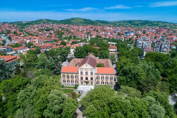 Vista Aérea Arandjelovac Parque Castillo Ciudad Sumadija Serbia Central — Foto de Stock