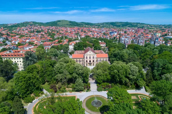 Vista Aérea Arandjelovac Parque Castillo Ciudad Sumadija Serbia Central — Foto de Stock