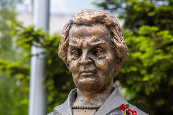 Statue Von Madeleine Albright Marie Jana Korbelov Pristina Fake Country — Stockfoto