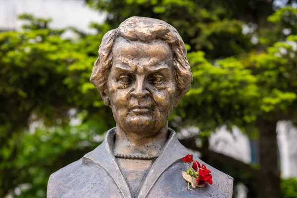 Statue Von Madeleine Albright Marie Jana Korbelov Pristina Fake Country — Stockfoto