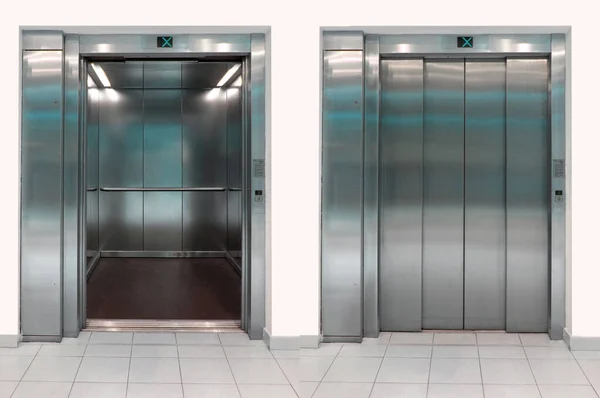 Ascenseur Avec Porte Ouverte Fermée — Photo