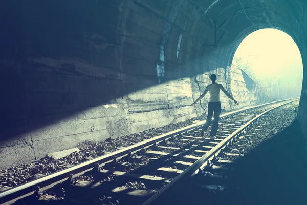 End of Tunnel — Stock Photo, Image