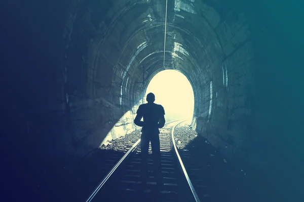 Koniec tunelu — Zdjęcie stockowe