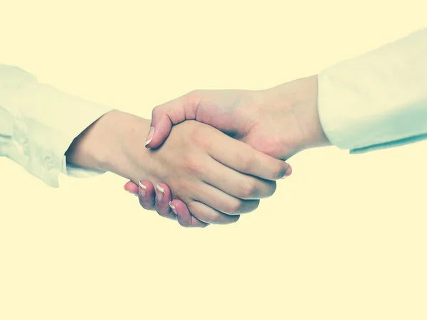 Handshake handskakning — Stockfoto