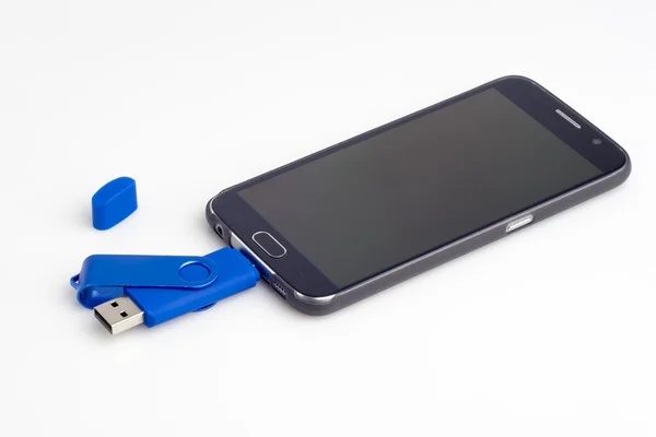 Unidad flash USB para teléfono inteligente Android — Foto de Stock