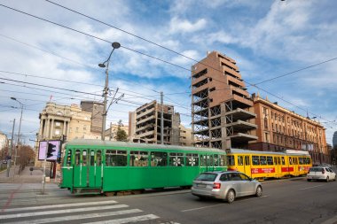 Belgrad, Sırbistan - 25 Kasım 2025: NATO Bombalamasından Kalıntılar