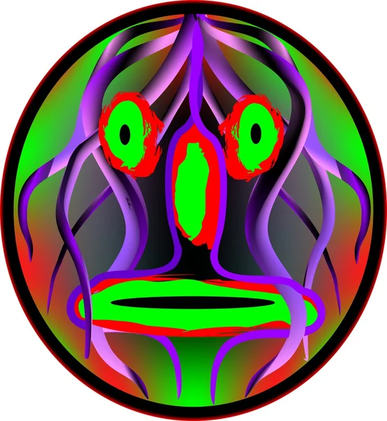 Maske, sürpriz arıyor. Yeşil ve purper