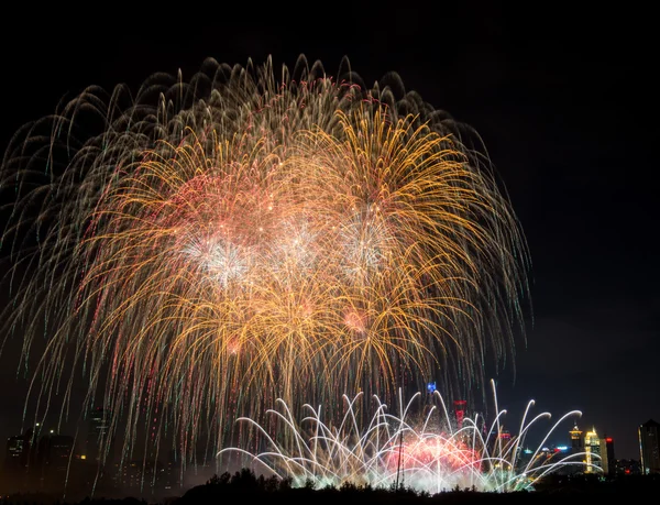 Fogos de artifício em Shanghai Imagens De Bancos De Imagens