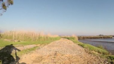Bir bisiklet sürme bakış açısı shot