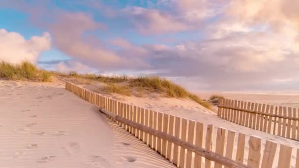 Timelapse shot van een strand — Stockvideo