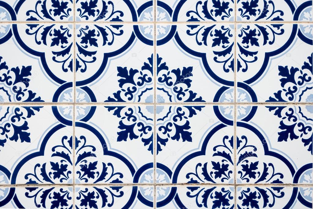 Portuguese glazed ceramic tiles