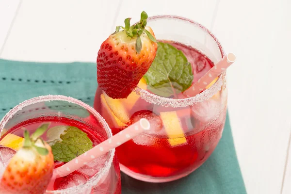 Bebida fría de fresa — Foto de Stock
