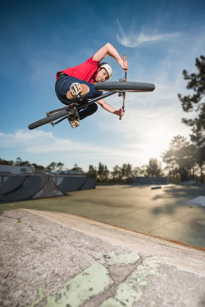 BMX Bike Stunt Table Top — Stock Photo, Image