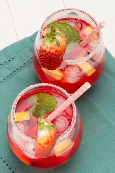 Bebida fría de fresa — Foto de Stock