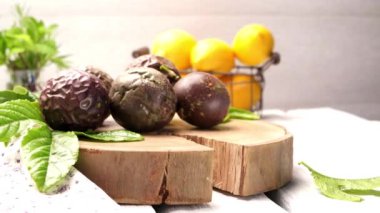 Tutku meyve ahşap tepsi