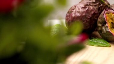 Tutku meyve ahşap tepsi