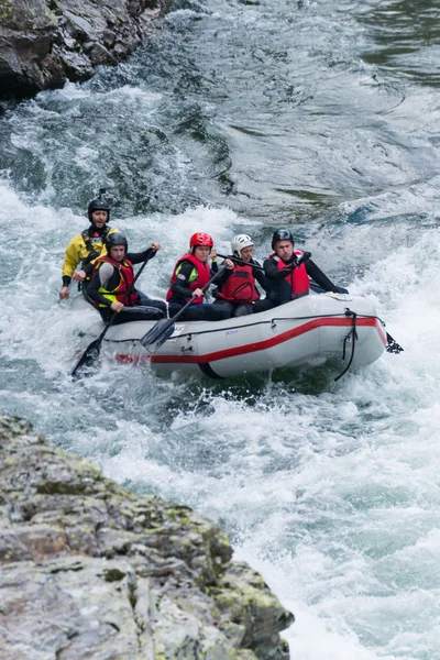 Team di rafting grigio durante il Paivafest 2016 — Foto Stock