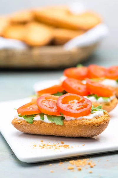 Bruschetta con requesón — Foto de Stock