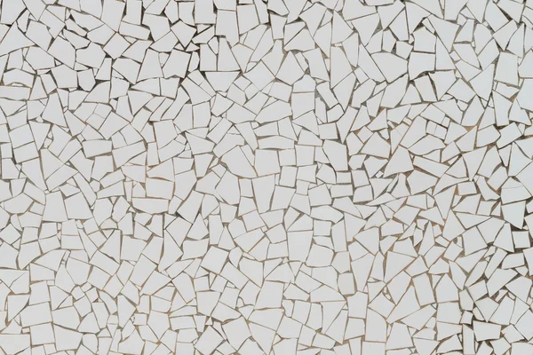 Stěna bílá rozbité dlaždice — Stock fotografie