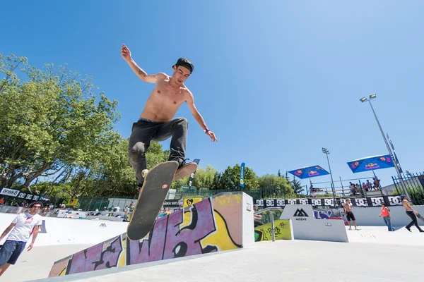 Daniel Ferreira durante o DC Skate Challenge — Fotografia de Stock