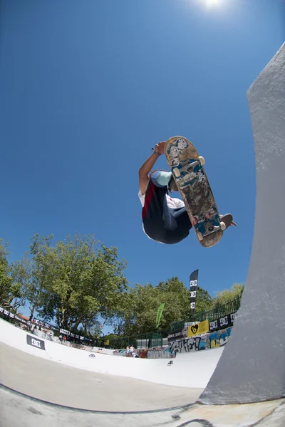 Afonso Nery tijdens de DC Skate Challenge — Stockfoto