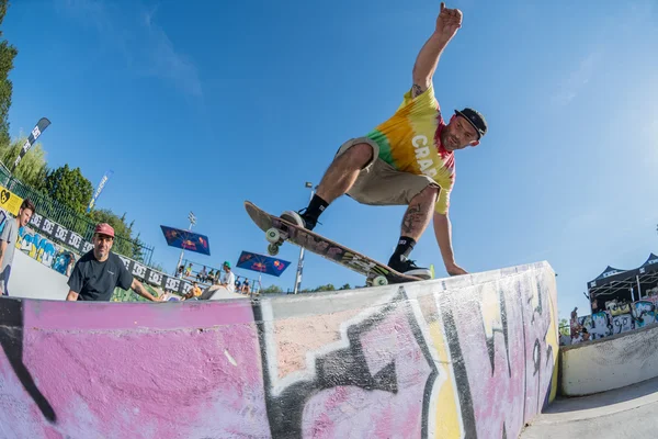 Francisco Lopez tijdens de Dc Skate Challenge — Stockfoto