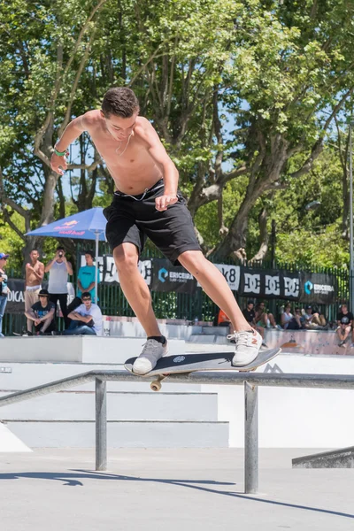 Gabriel Ribeiro durante o DC Skate Challenge — Fotografia de Stock