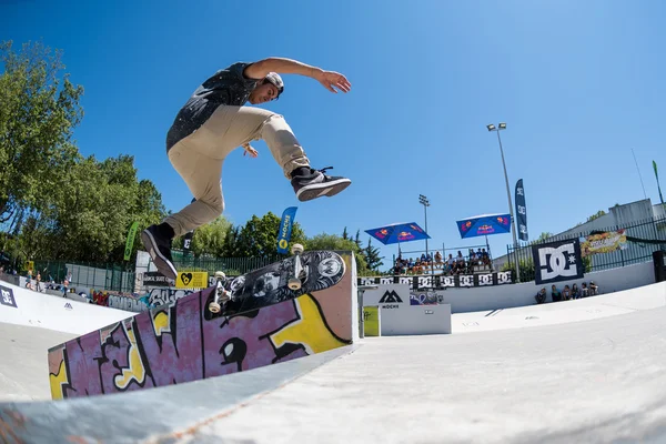 Daniel Fernandes durante o DC Skate Challenge — Fotografia de Stock