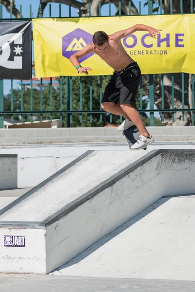 Gabriel Ribeiro durante el DC Skate Challenge — Foto de Stock