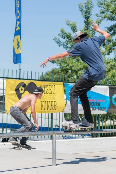 Miguel Pinto tijdens de Dc Skate Challenge — Stockfoto