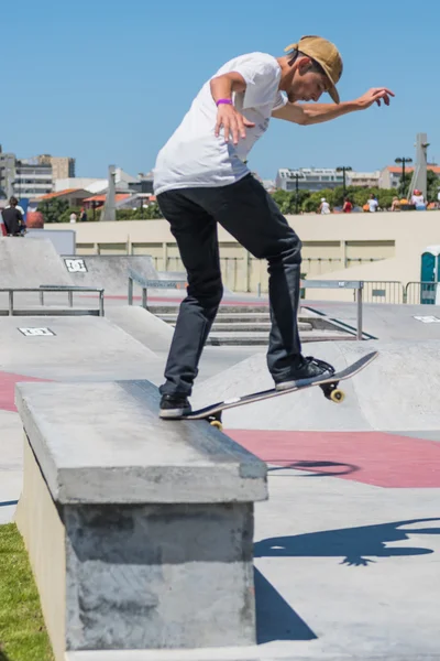 Bruno Senra durante o DC Skate Challenge — Fotografia de Stock