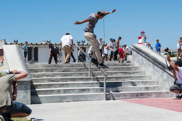 Guilherme Durand durante el DC Skate Challenge — Foto de Stock