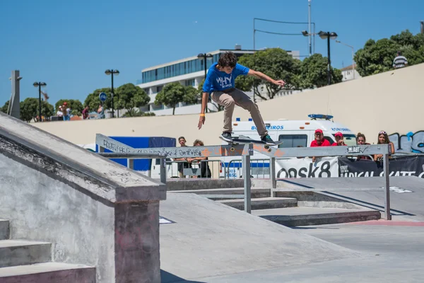 Jose Sousa durante el DC Skate Challenge — Foto de Stock