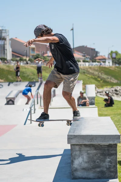 Pedro Roseiro tijdens de Dc Skate Challenge — Stockfoto