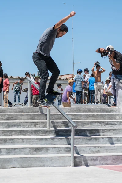Duarte Pombo tijdens de Dc Skate Challenge — Stockfoto