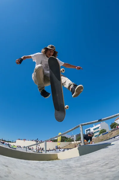 佩德罗 · 凡盖罗在直流滑板挑战 — 图库照片