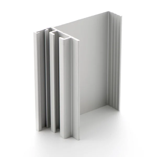 Amostra de perfil de alumínio — Fotografia de Stock