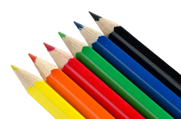 Color pencils closeup — Stock Photo, Image