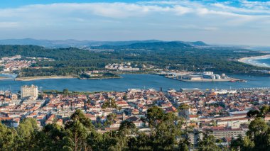 Viana merkezi üzerinde hava görünümünü do Castelo