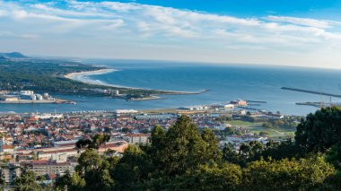 Viana merkezi üzerinde hava görünümünü do Castelo