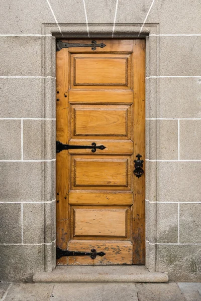 Porte vintage en bois marron — Photo