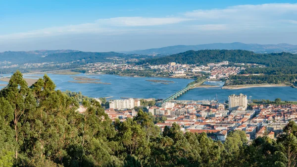 Aerial view on the center of Viana do Castelo — Stock Photo, Image